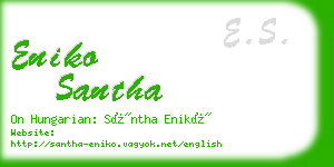 eniko santha business card